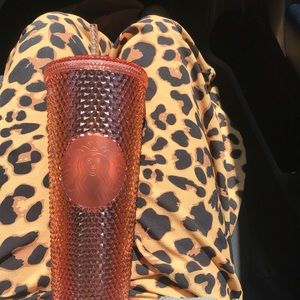 ROSE GOLD/ COPPER GEM STARBUCKS CUP